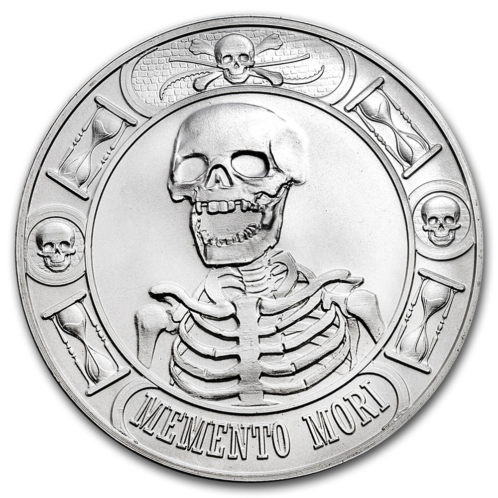 1 oz Silver Round - Memento Mori (Anonymous Mint)