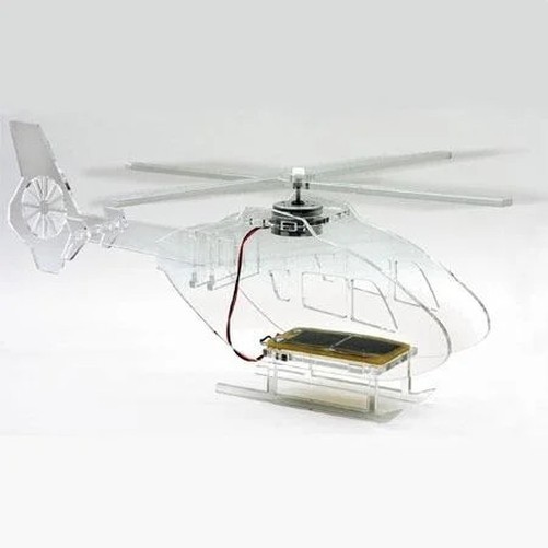 Solar Powered Perspex Helicopter Kit