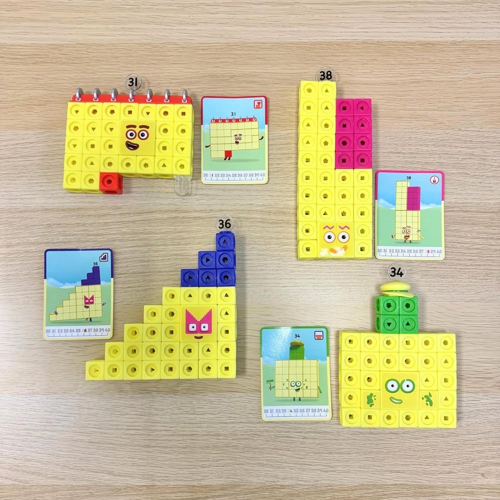Numberblocks MathLink Cubes Activity Set 31-40 - Early Math Skills & Counting To