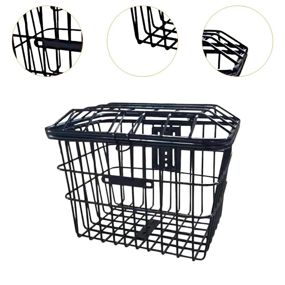 Bicycle Front Rear Basket Bin Universal Mount Reinforced Easily Install