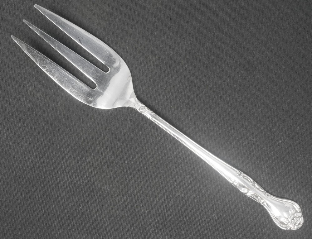 National Norma Silverplated Cold Meat Fork. 8 1/2" Long
