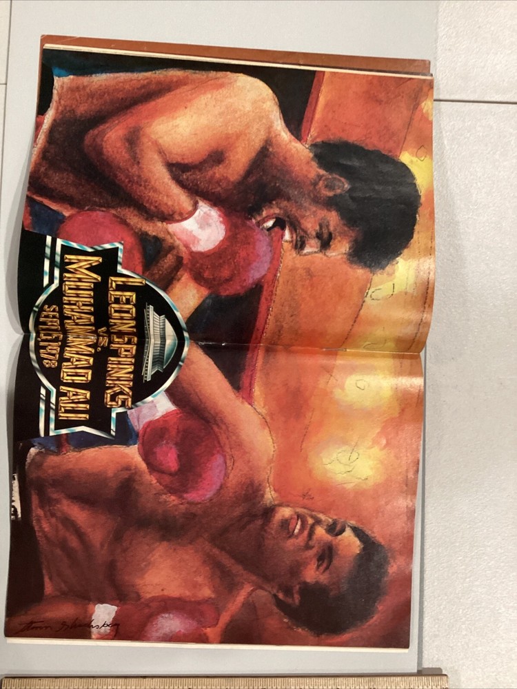 1978 Sept 15 Boxer Leon Spinks Muhammad Ali Boxing Fight Program