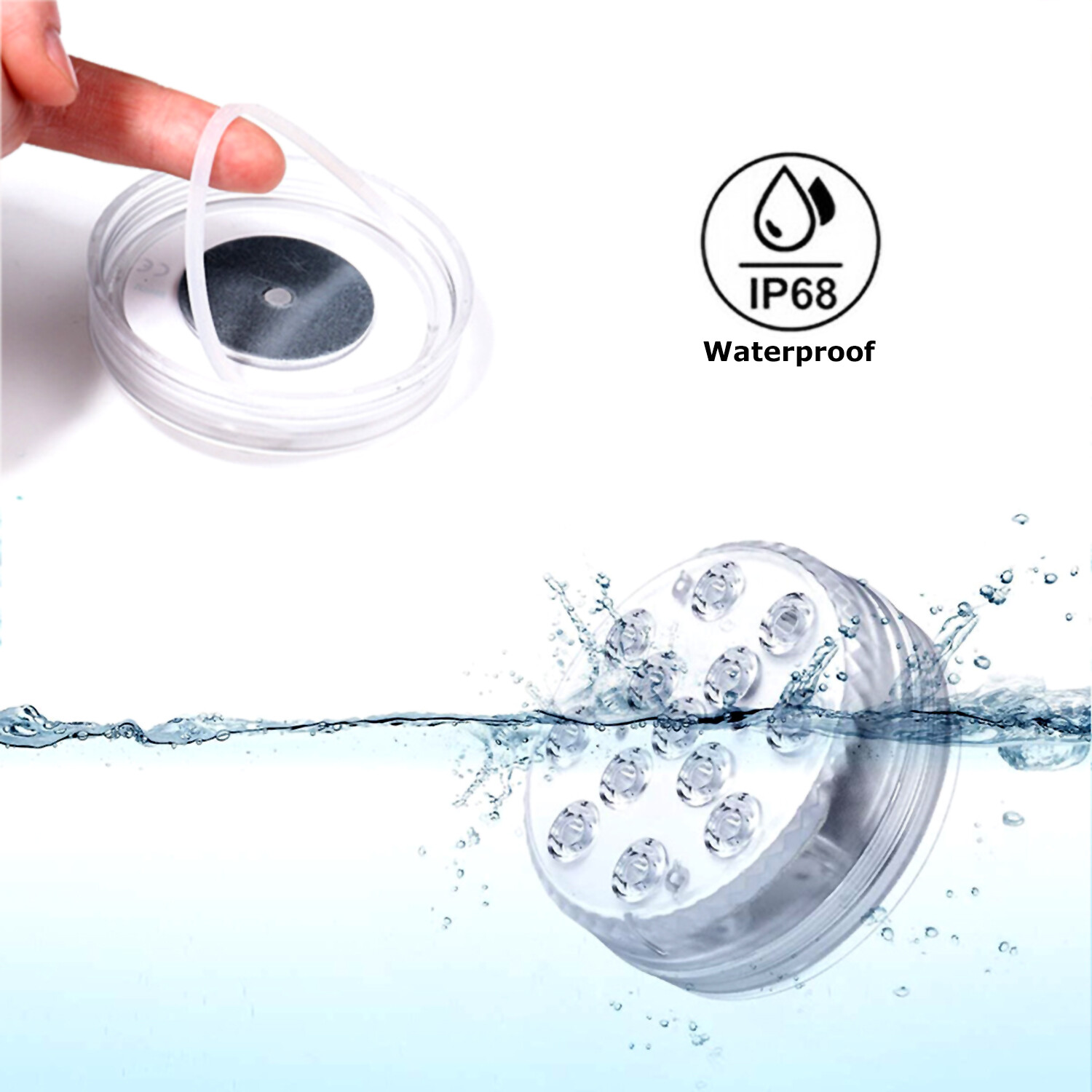 Waterproof Underwater Led Lights w/Remote for Swimming Pool Fountain Hot tube