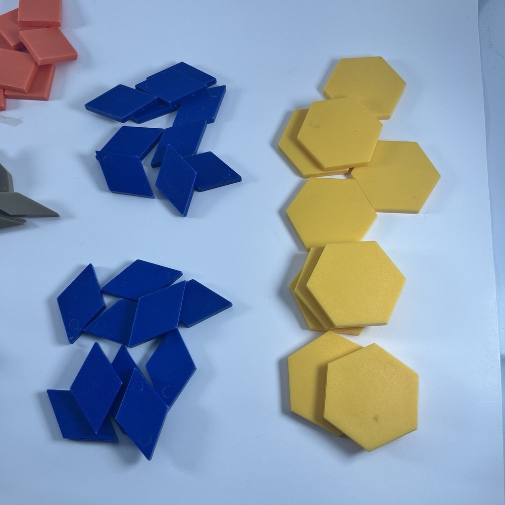 Pattern Blocks Set 93pc Plastic Shapes Geometry Learning Montessori
