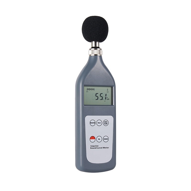 Portable Impulse Sound Level Tester With Dynamic Scale Display Manual Control