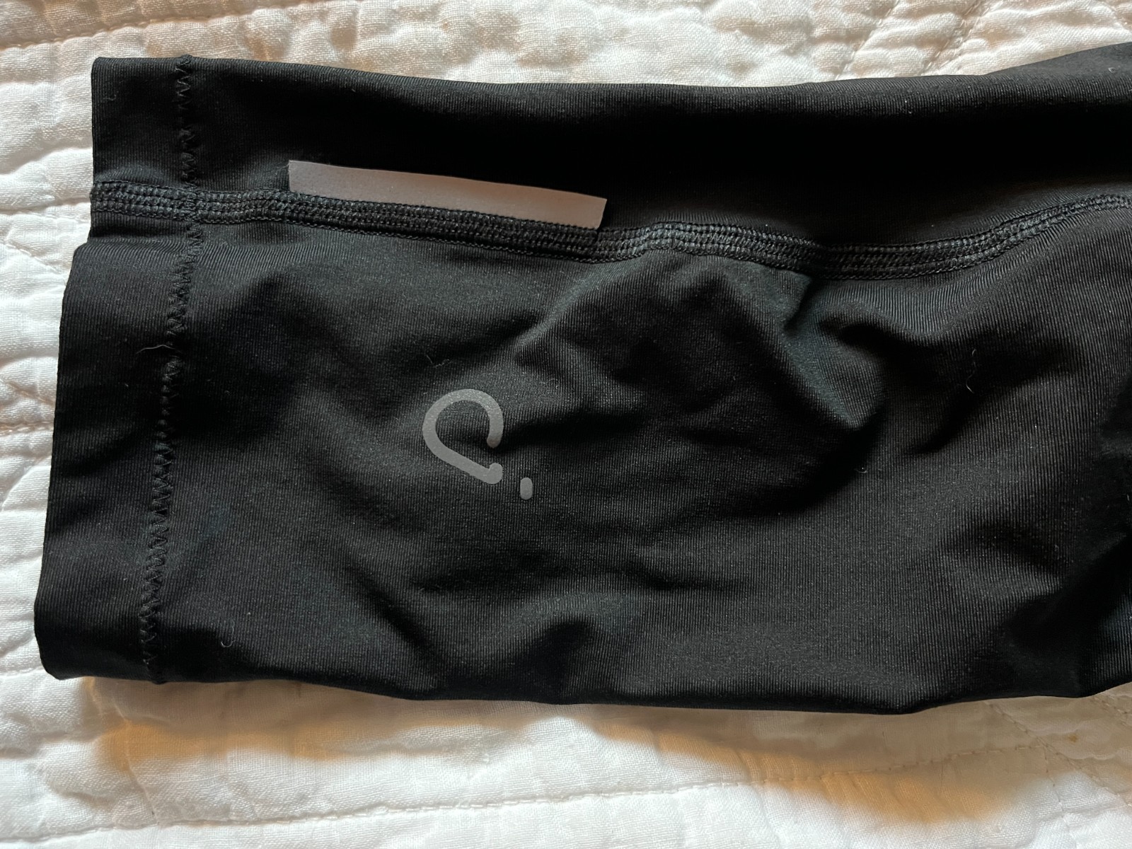 Velocio men's XS or women's S black cycling leg warmers reflective EUC