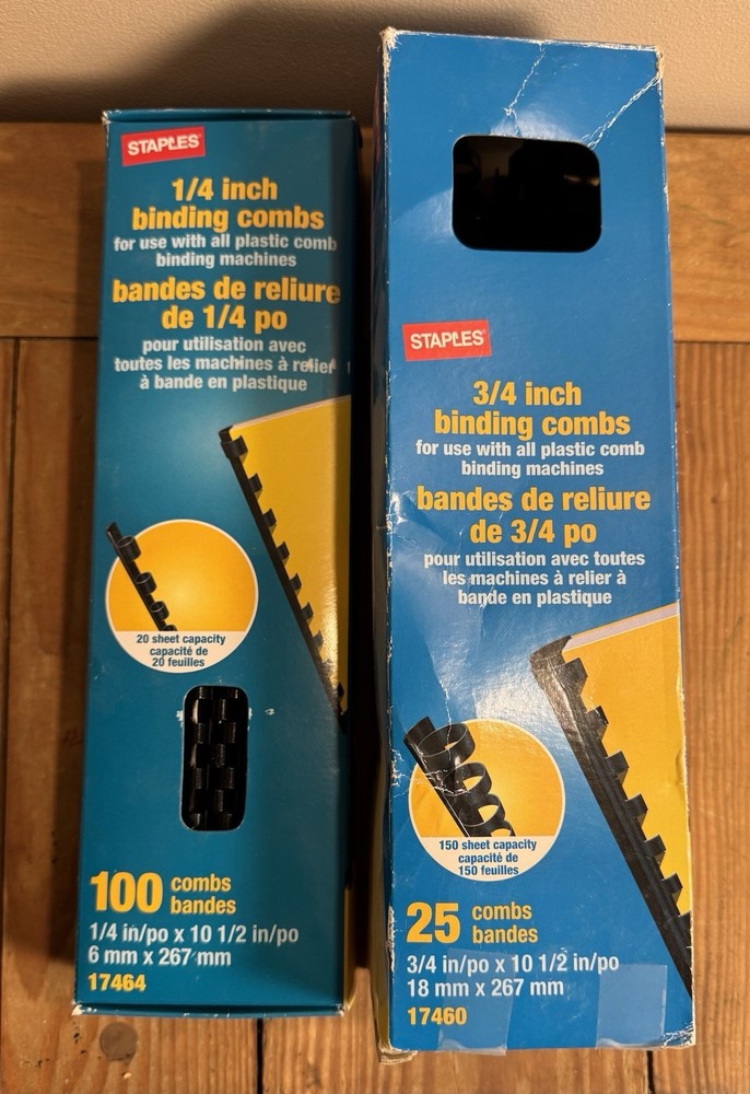 Large Lot Of Binding Material- Plastic Binding Combs, Covers Various Sizes