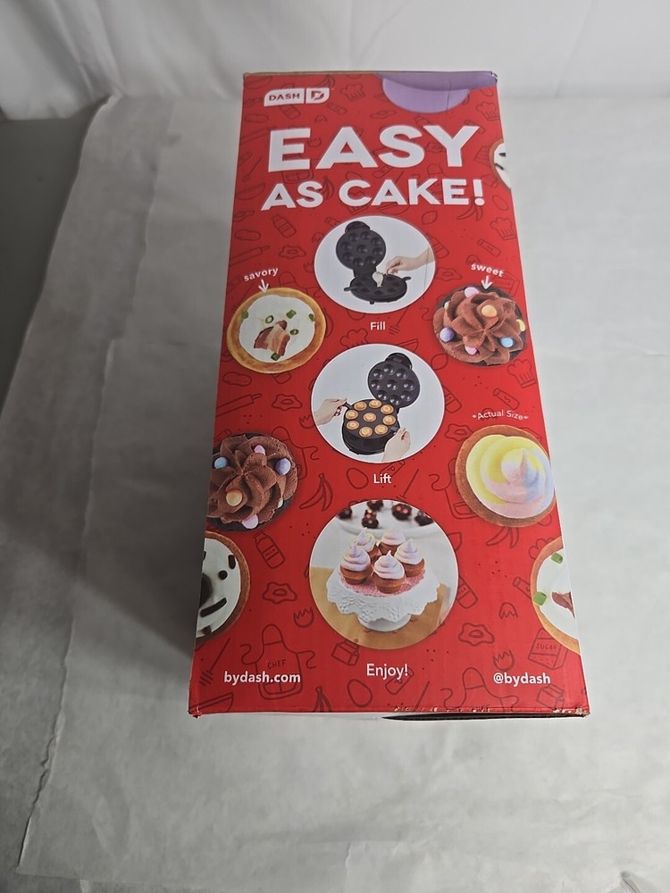 New Dash Express Mini Cupcake Maker Make 9 Mini Cupcakes