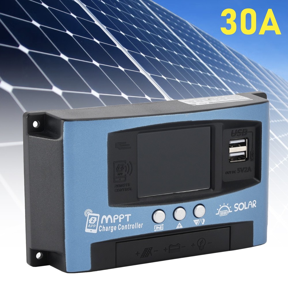 30A MPPT Solar Controller Serial Port MPPT Solar Controller Bluetooth 12V~60V