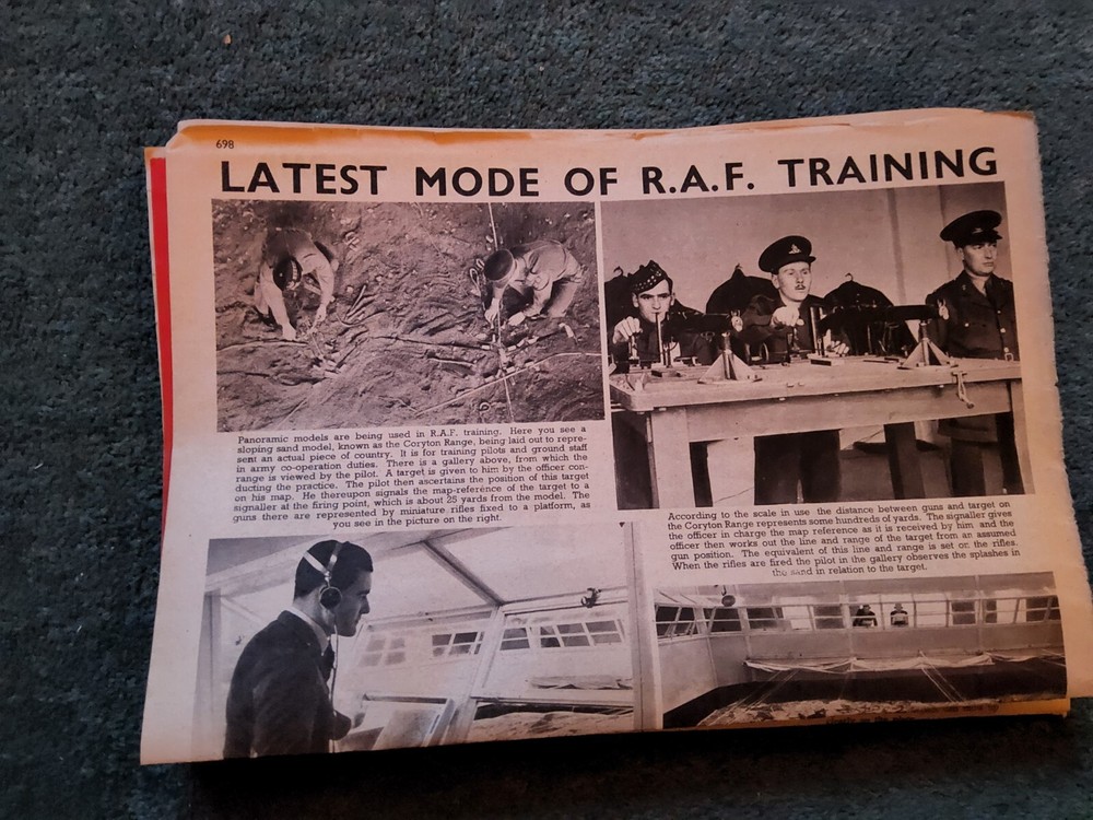 Xm52  Ephemera 1940 Folded Article Raf Training