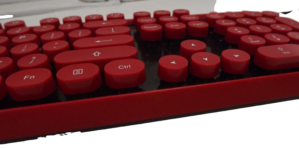 FOPEIT Wirerless Keyboard & Mouse Red/Black Mod V2020 Tested & Works