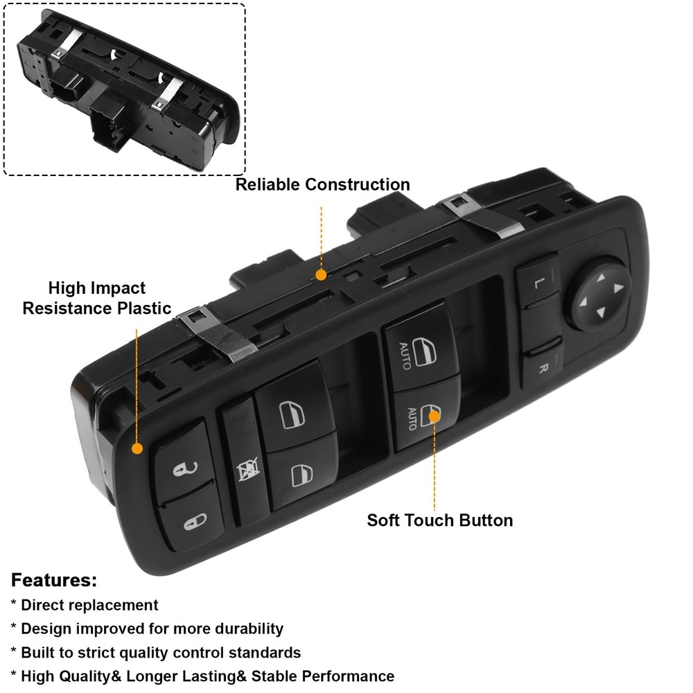 Front Left Driver Side Master Power Control Window Switch for Dodge Ram 1500 250
