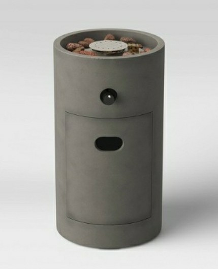 17" Pipestone Outdoor Column Fire Pit Gray - Threshold: Propane Gas Firepit