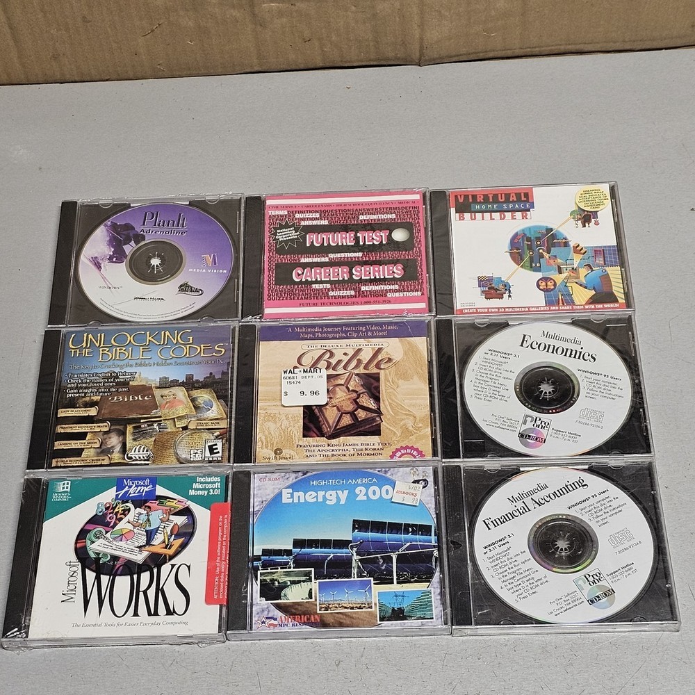 Lot of  CD Rom Computer Software Games Office Windows Mac