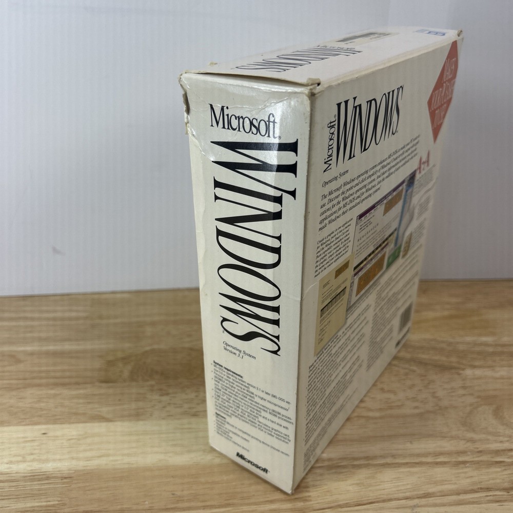 Microsoft Windows 3.1 Operating System Vintage PC Software Complete 6 Disk Set