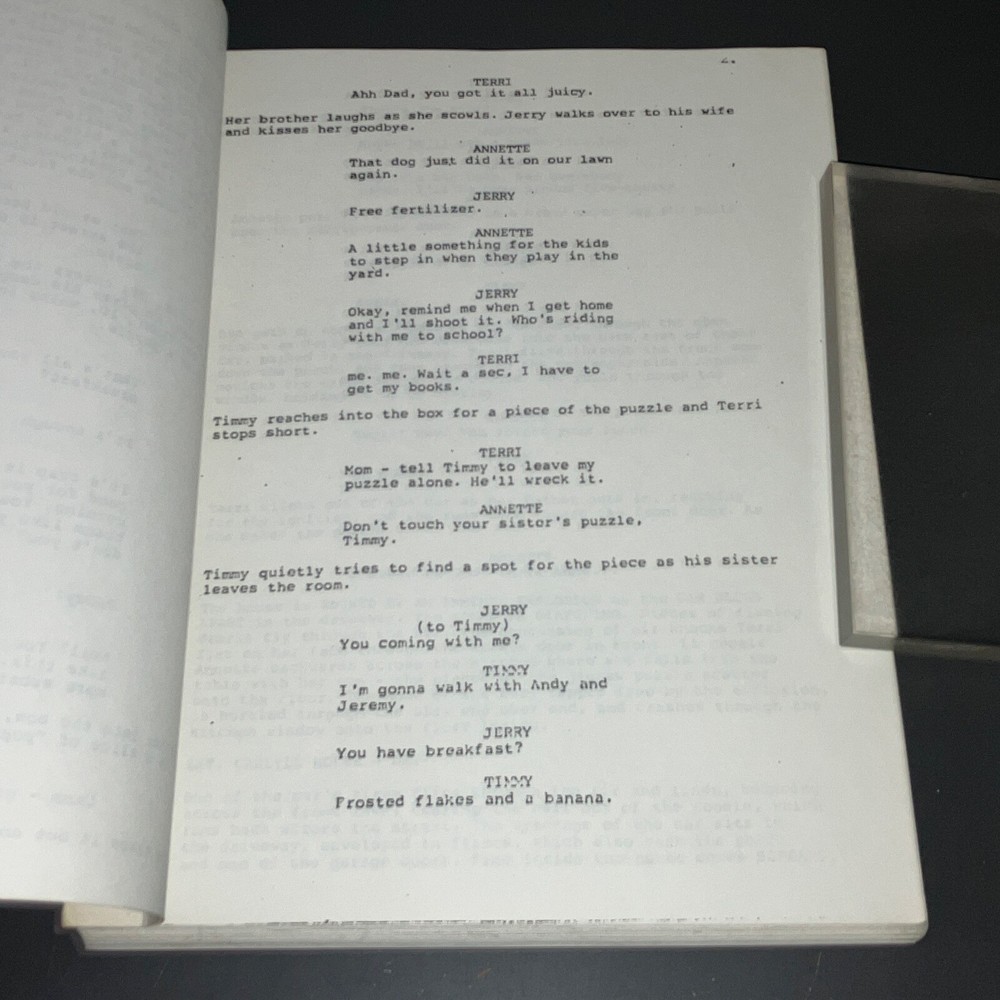 BLIND DATE (1987) 1st Bruce Willis / Stiff Prod. Covers 2nd Draft + COA!