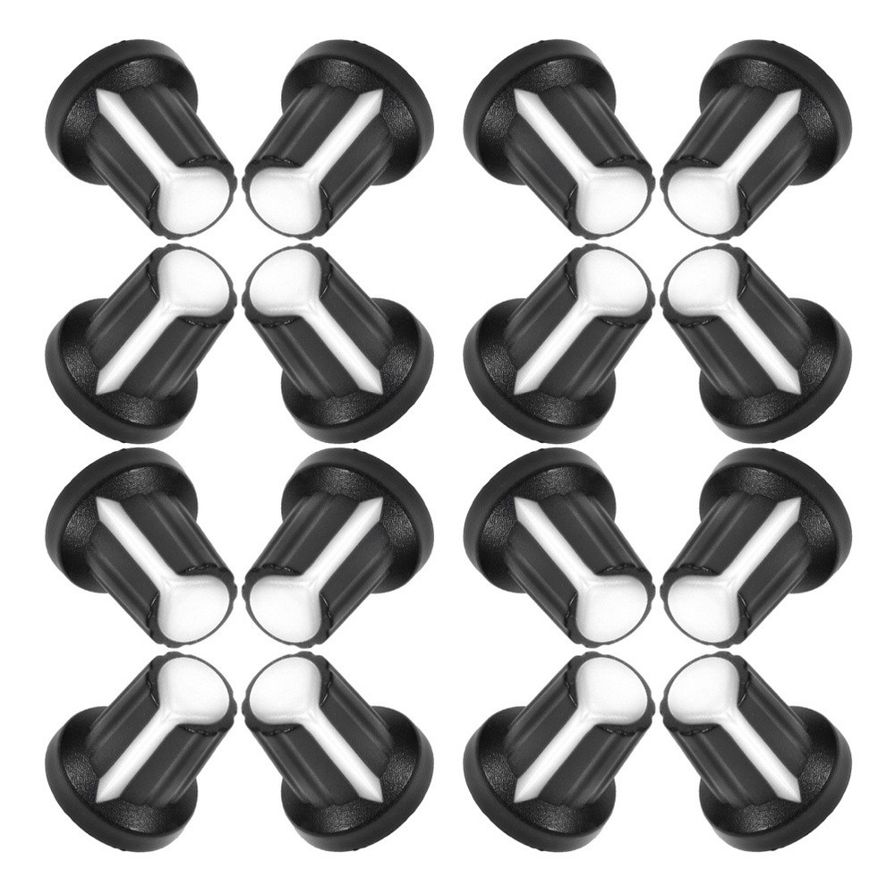 20 Pcs Plastic Control Knobs Amplifier Instrument Parts Potentiometer