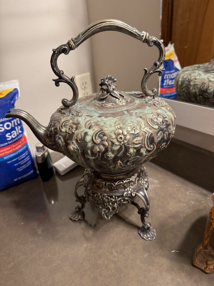 Vintage 1850’s Silver Tea Kettle Suffield England. $550 OBO