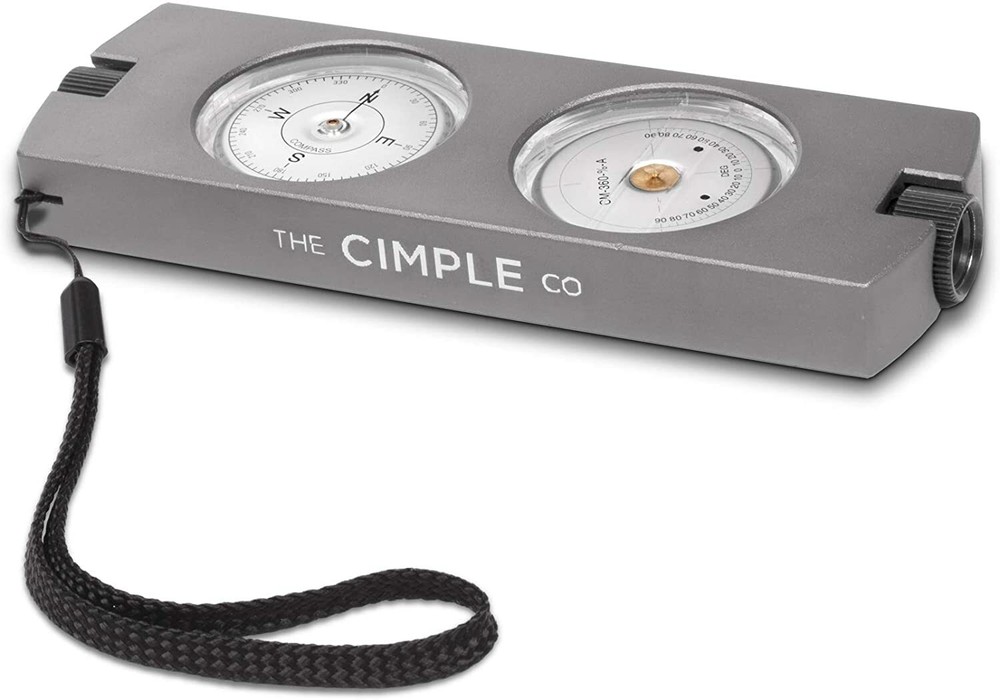 Handheld Clinometer Compass w Case Combo - Satellite Inclinometer Surveying Tool