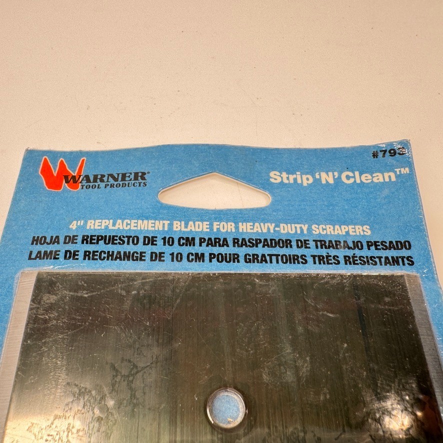 Warner Tools "Strip 'N' Clean" 4" Paint Scraper Blade #793