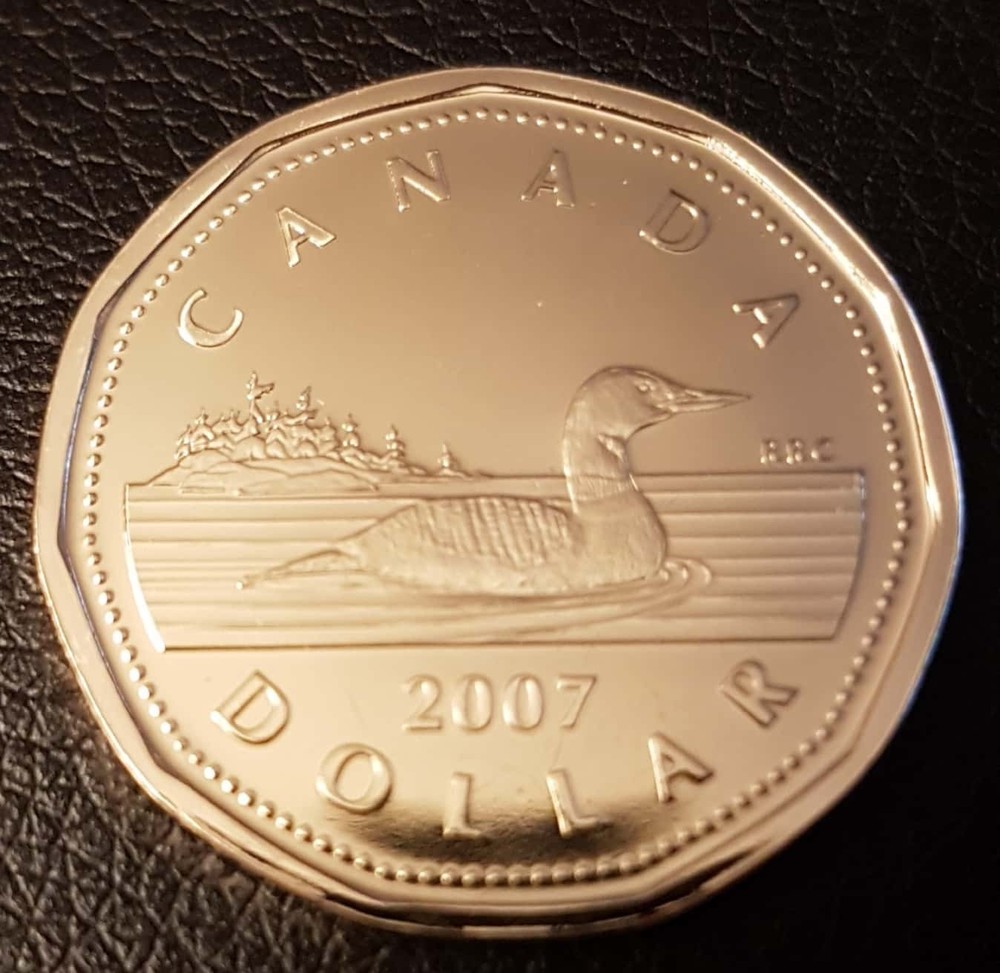 2007 Canada 1d Loonie - Proof Like - Uncirculated from Set
