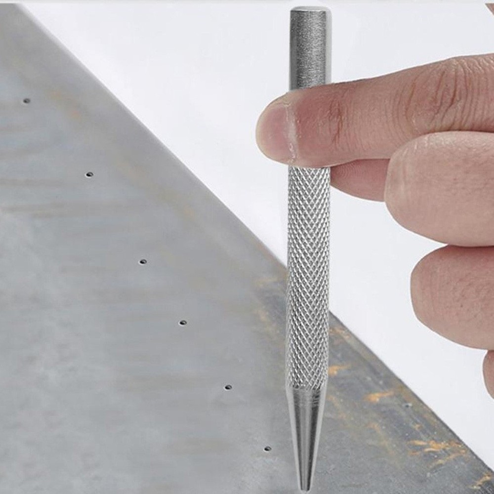 Comfortable Grip and Accurate Punching with Knurled Handle Center Punch