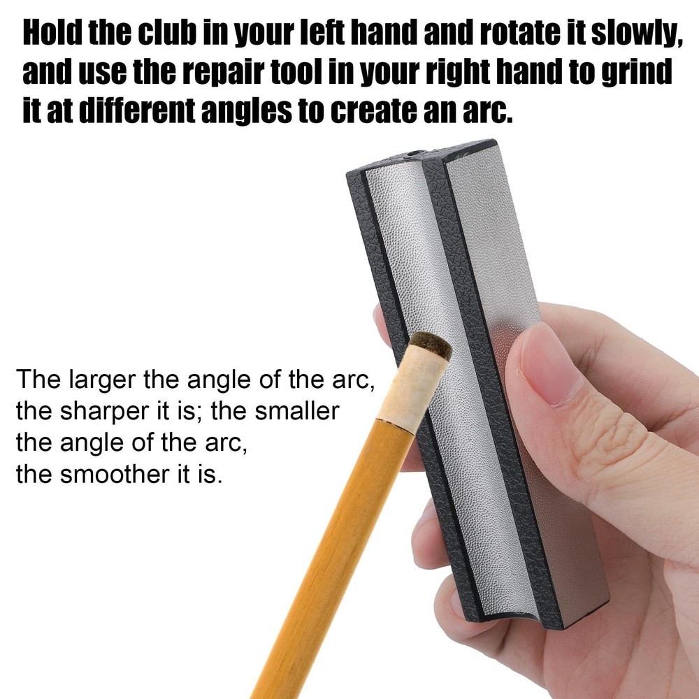 Pool Cue Tips Shaper, Pool Stick Tip Repair Tool Versatile Pool Cue Tips Kit ...