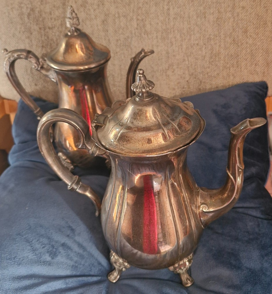 2 Silver plated Victorian Tea-Pots