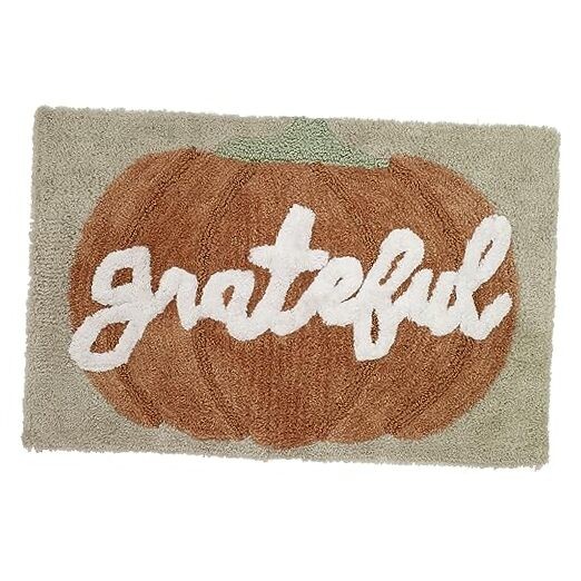 - Bath Mat, Cotton Bath Rug, Fall Home Decor (Grateful Patch Collection)