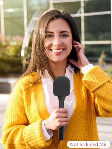 Interview Microphone Handheld Adaptor for Rode Wireless Mic Handle & Mic Cover