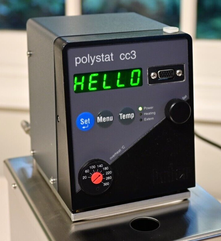 Huber Polystat cc3 Mini Benchtop Circulating Heating Water Bath Model CC S3