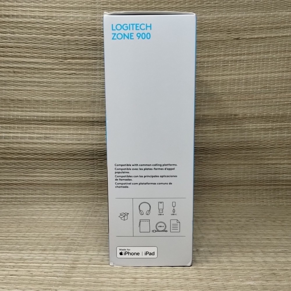 Logitech Zone 900 Wireless Bluetooth Headset Noise Canceling Mic Sealed New