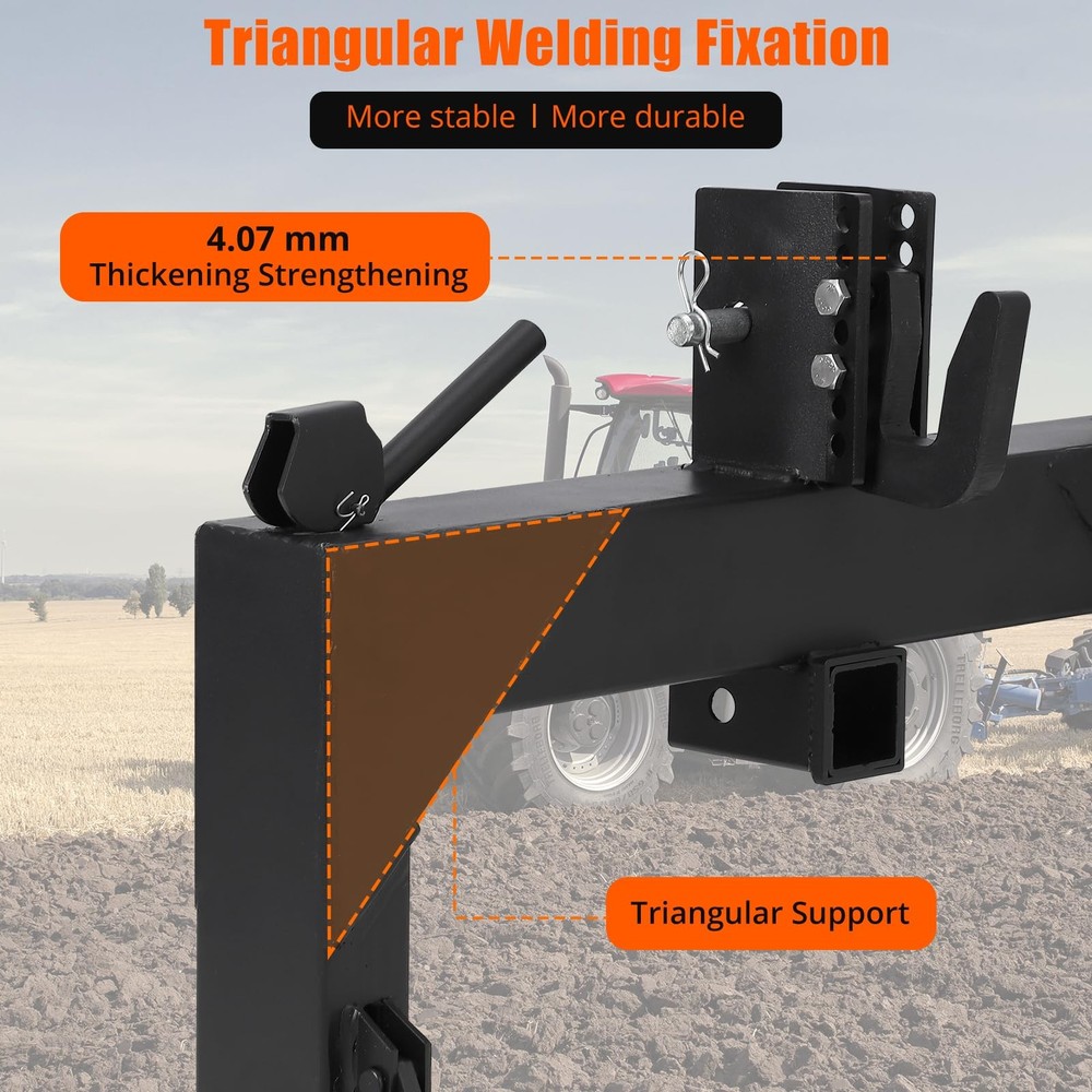 🔥3 Point Quick Hitch Adapter Attach For Category 1 Category 2 Tractor 3000 LBS