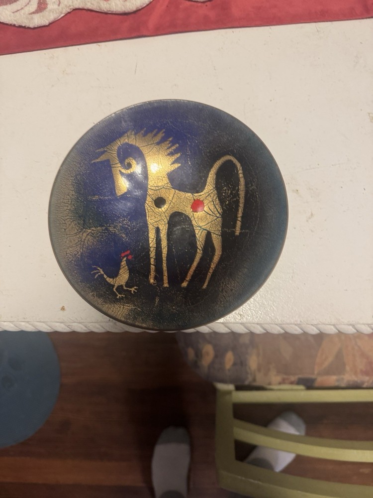 Vintage Turkish Iznik Dish Handmade