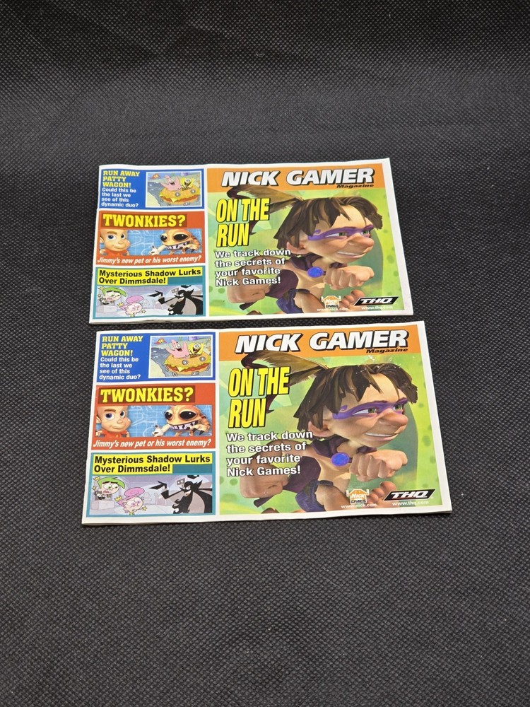 Nick Gamer Magazines THQ Mini Inserts Only #104352