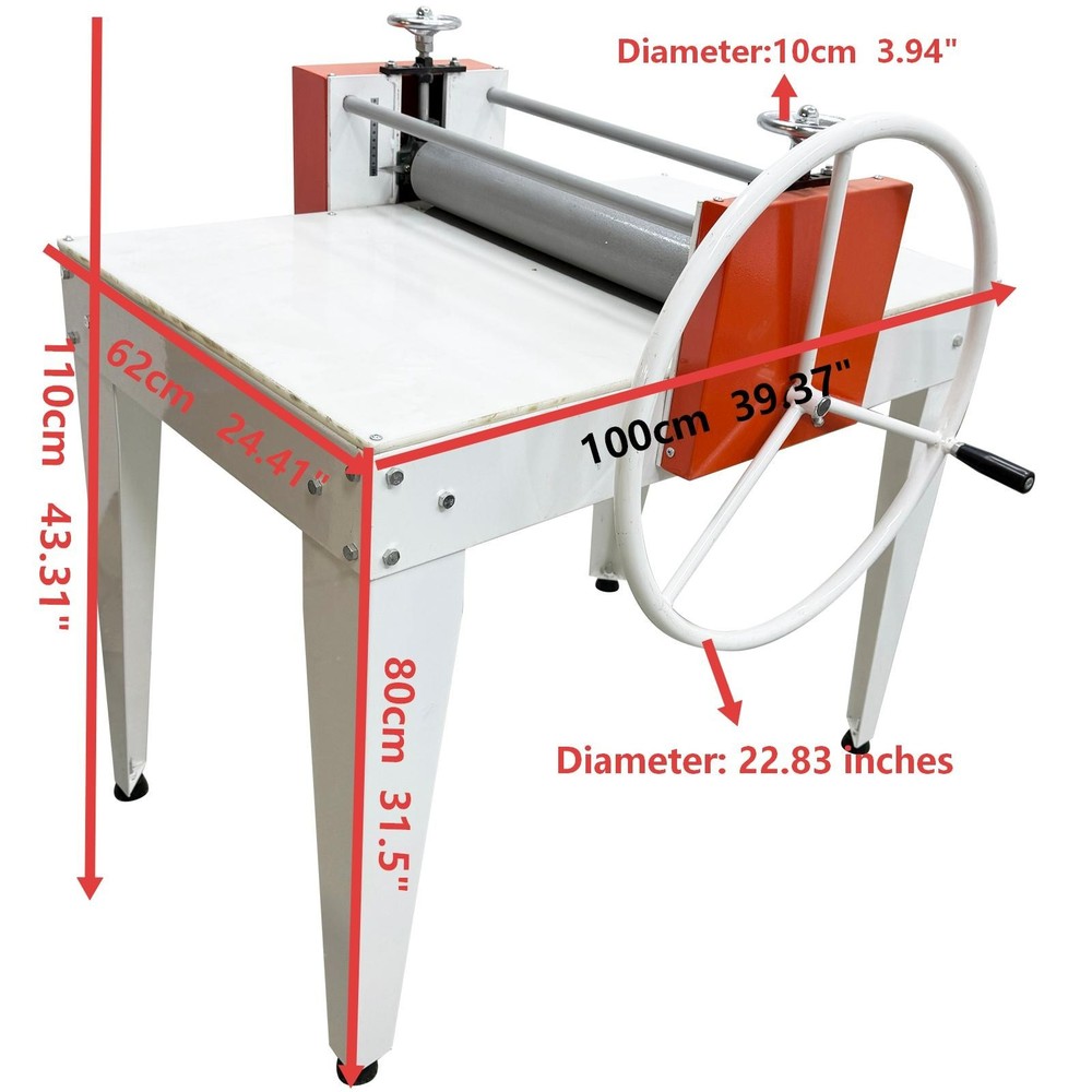 Ddouble Roller Ceramic Clay Slab Roller Clay Sheet Press with Scale Ruler
