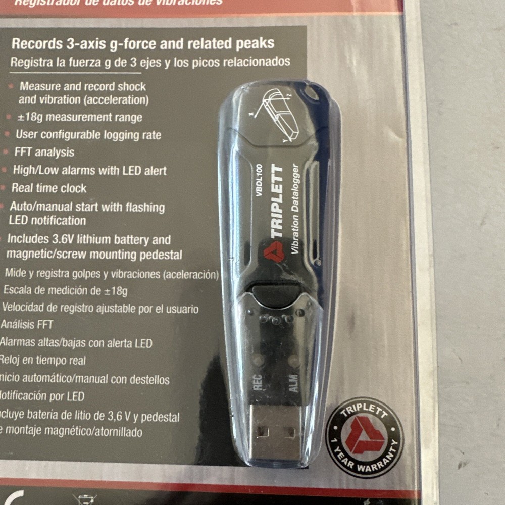 Triplett 3-Axis Vibration Datalogger