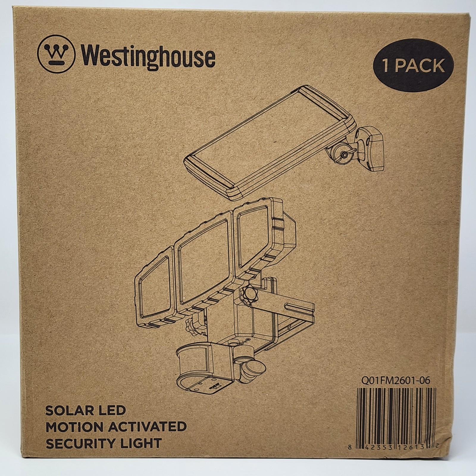 Westinghouse 2000 Lm Triple-Head Solar LED Motion Activated Security Light White