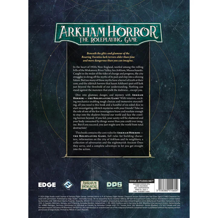Edge Studios Arkham Horror RPG Core Rulebook