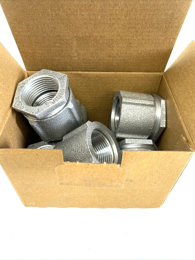 Qty (5) 1" 3 Piece CONDUIT COUPLINGS THREADED EC100A ACP