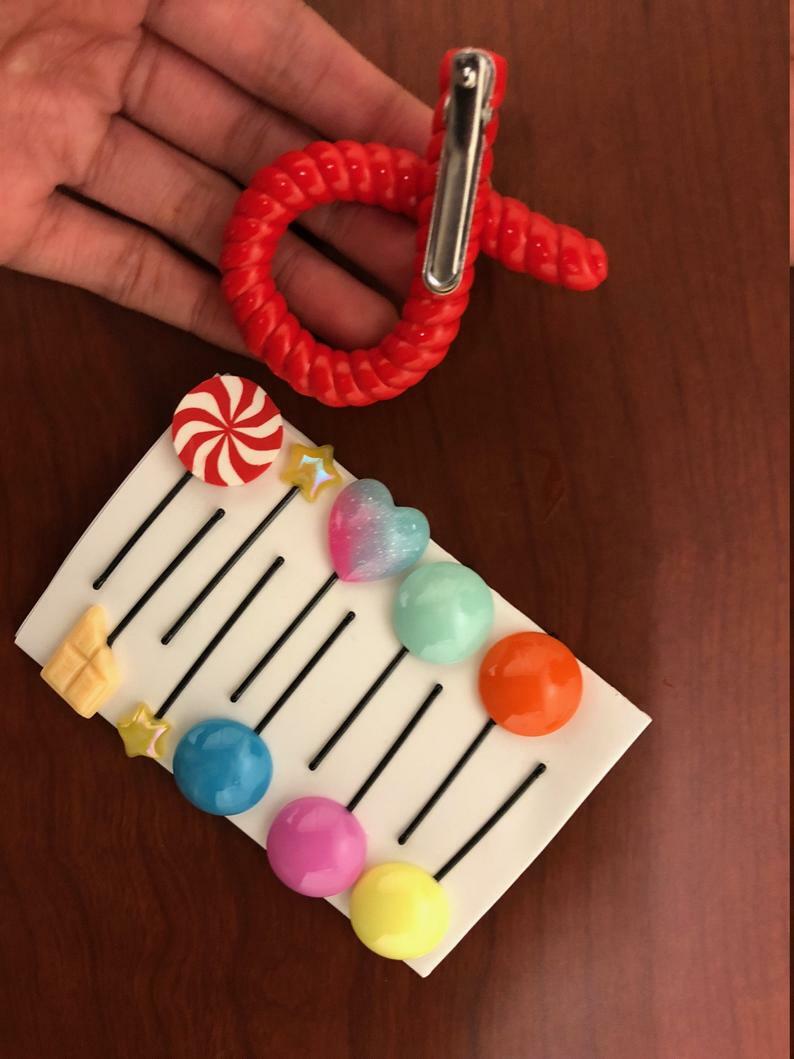 Vanellope Hair Clips - Vanellope Hair Candy - Vanellope costume, Wreck it Ralph