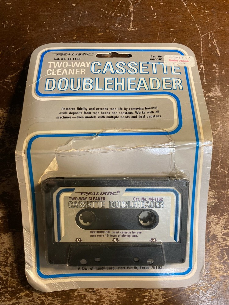 VTG Realistic Two-Way Cleaner Cassette Doubleheader 44-162