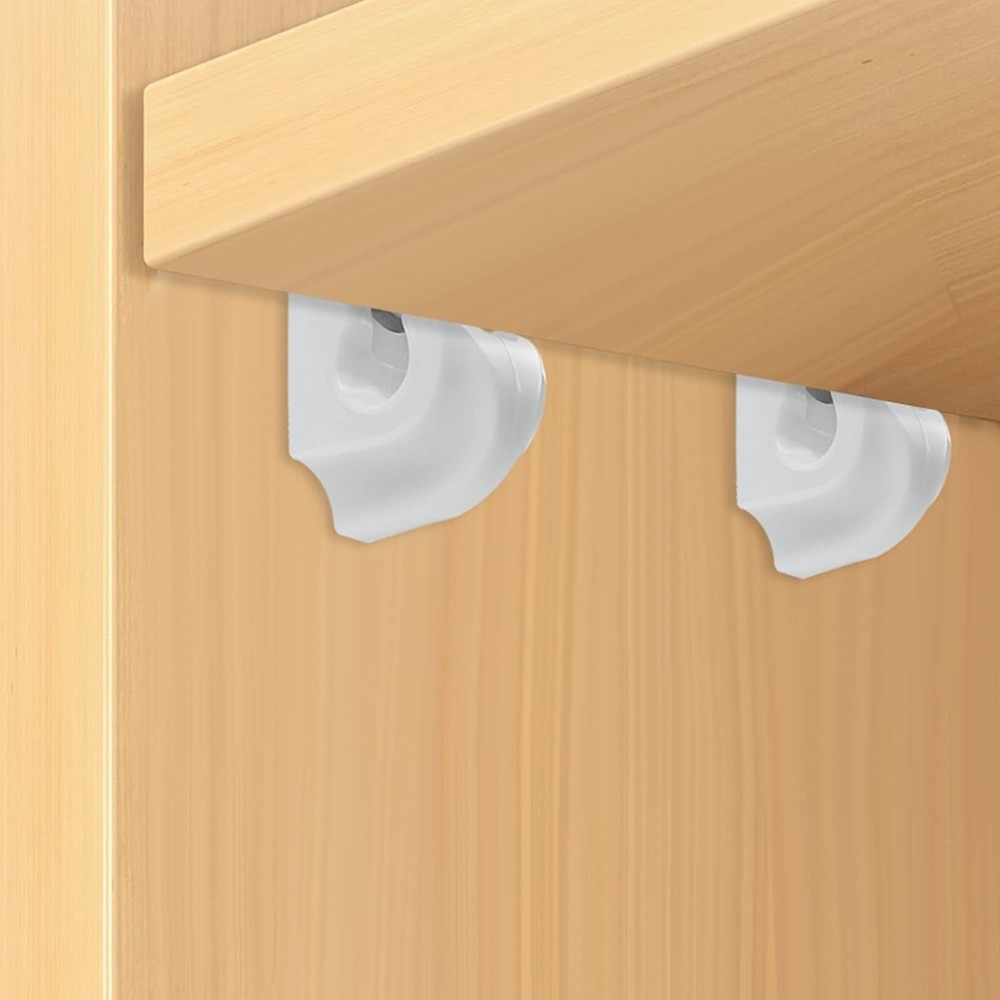 24-Pack Heavy Duty Plastic Wall Clips for Efficient Closet Organization