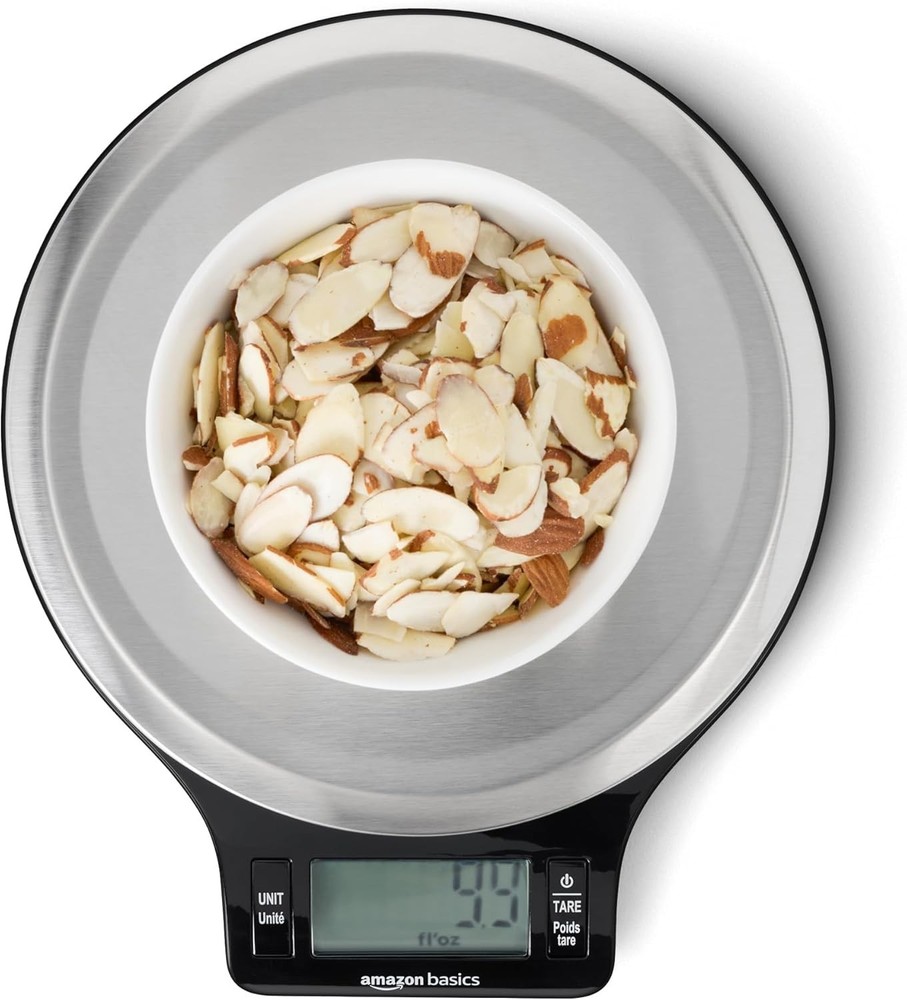 Digital Kitchen Scale with LCD Display, Tare Function, Multiple Units, Weighs up