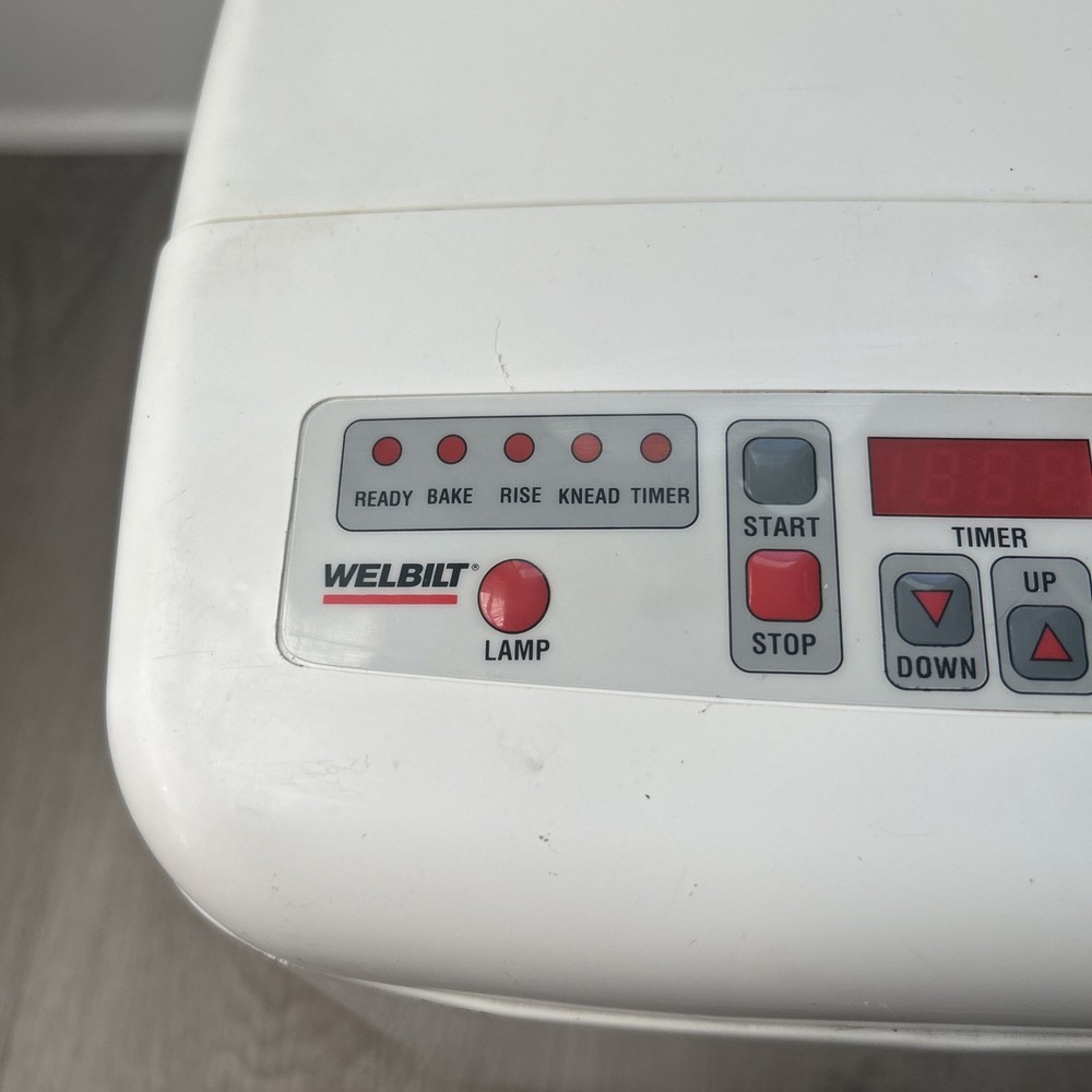 Welbilt The Bread Machine Maker ABM600 White 2lb Loaf Automatic Tested Working