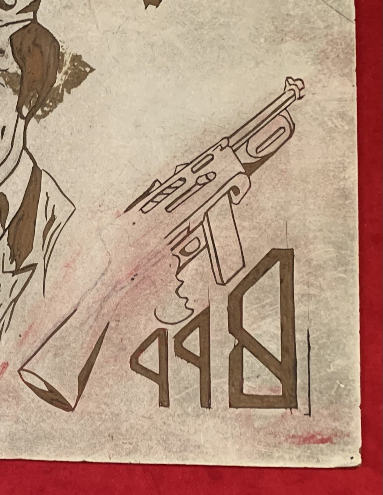 Rare Vintage 1960's Black Panther Party Poster Carved Printing Block Early BPP