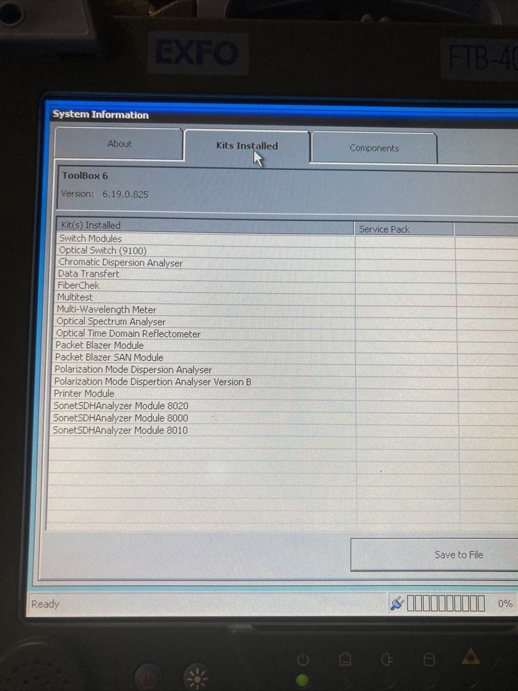 Exfo FTB-400 Universal Test System FTB-5240 Optical Analyzer