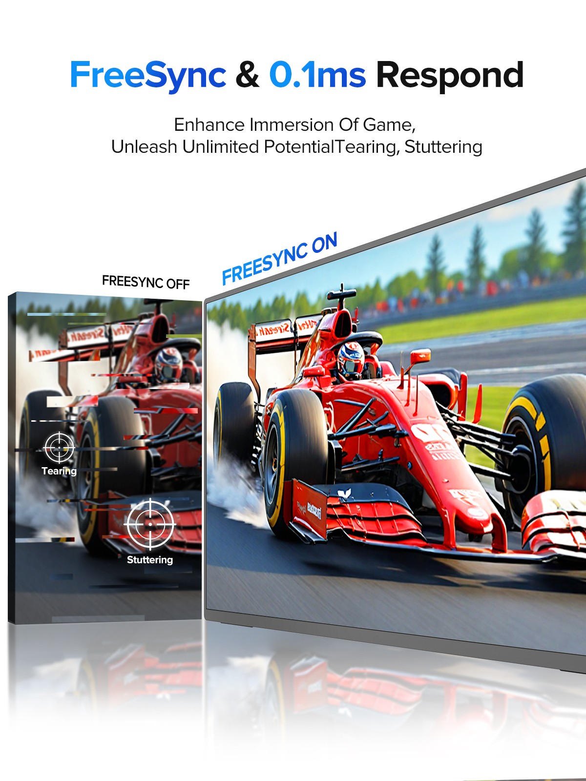 UPERFECT 24.5" 165Hz 2560x1440 Gaming Monitor 2K Touchscreen Portable Monitor