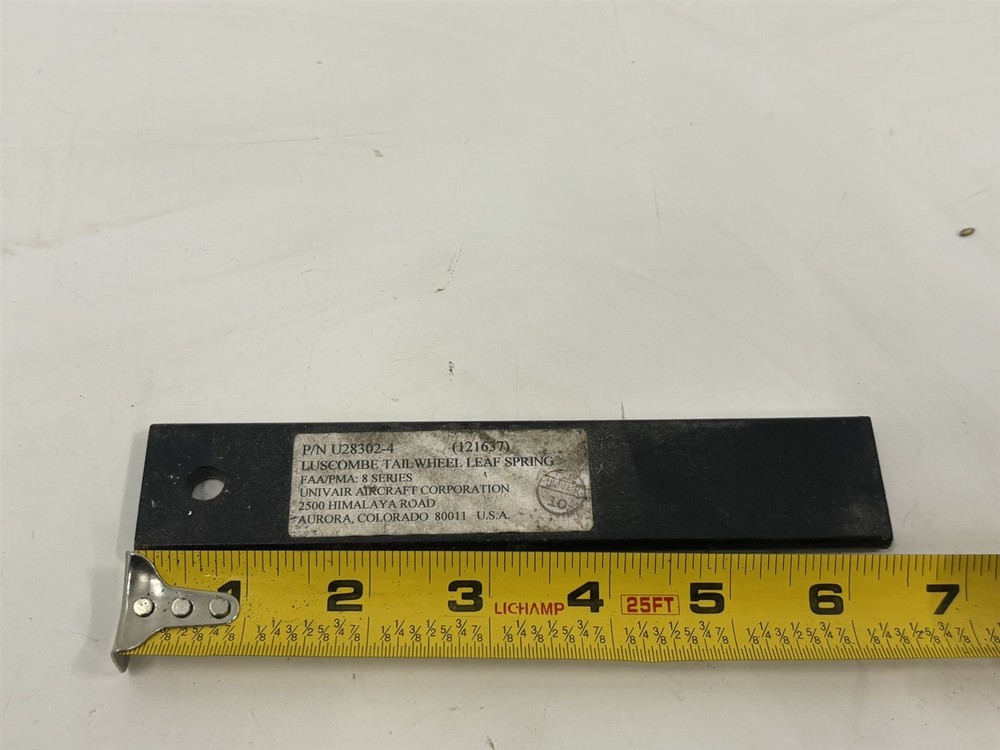 Luscombe Model 8 TAILWHEEL TAIL WHEEL LEAF SPRING TOP 28302-4