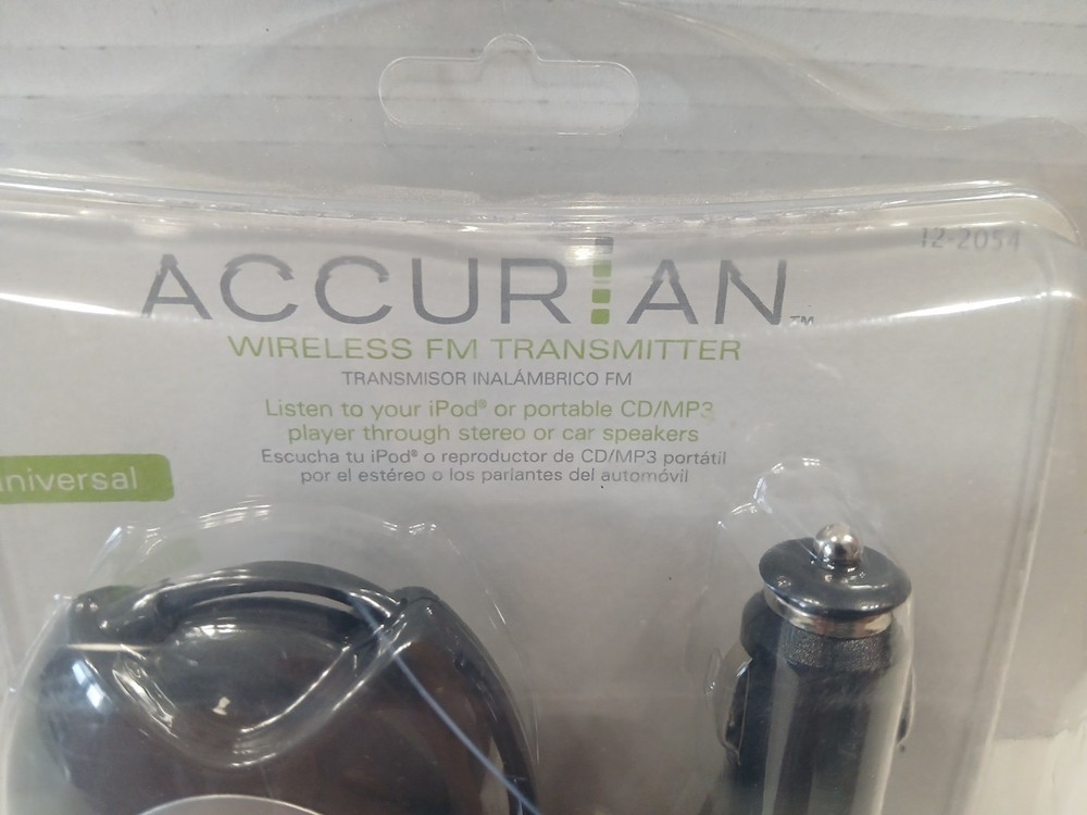 Accurian Car or Home Wireless FM Transmitter - NEW